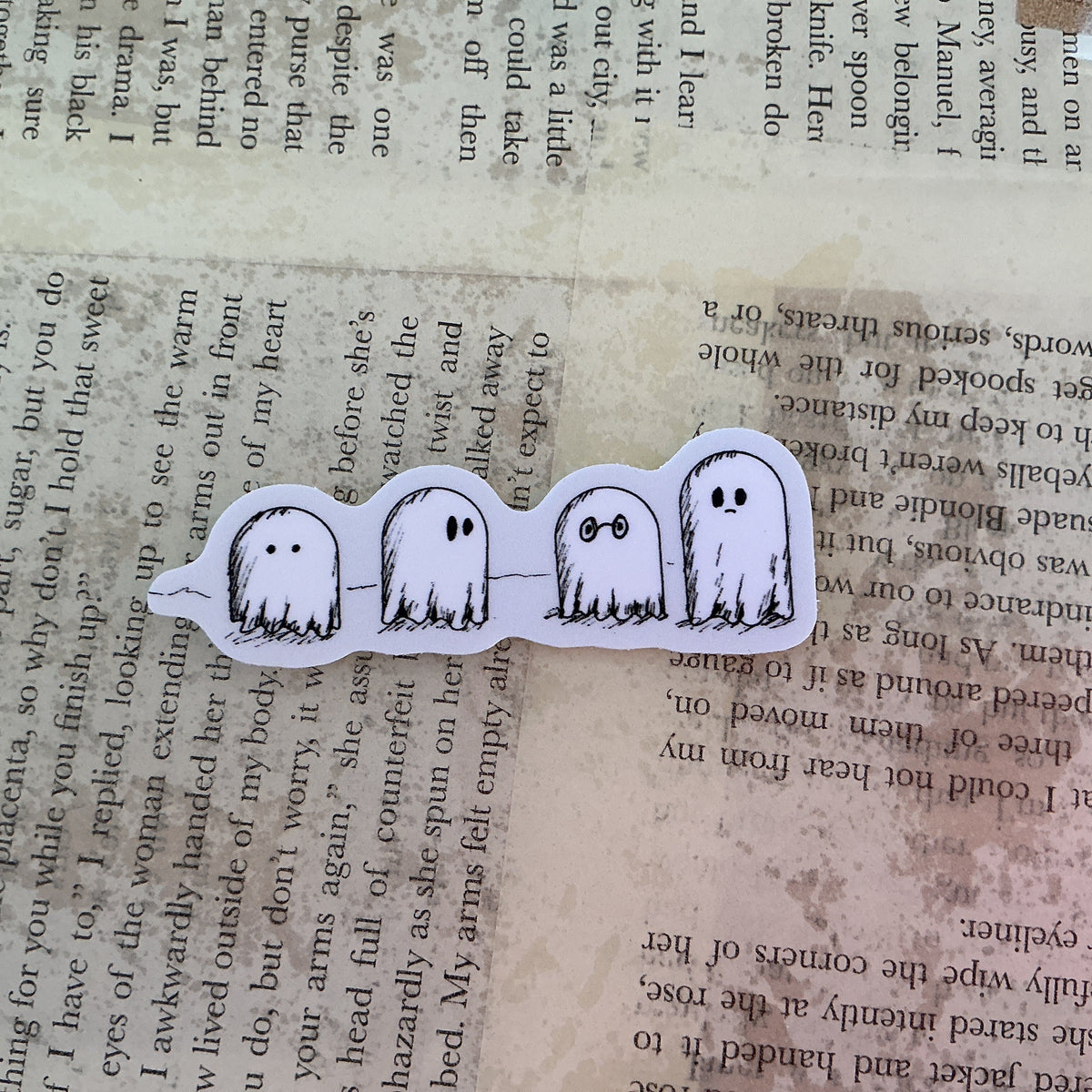 Ghost Friends Small Sticker - Kaitlyn Bell
