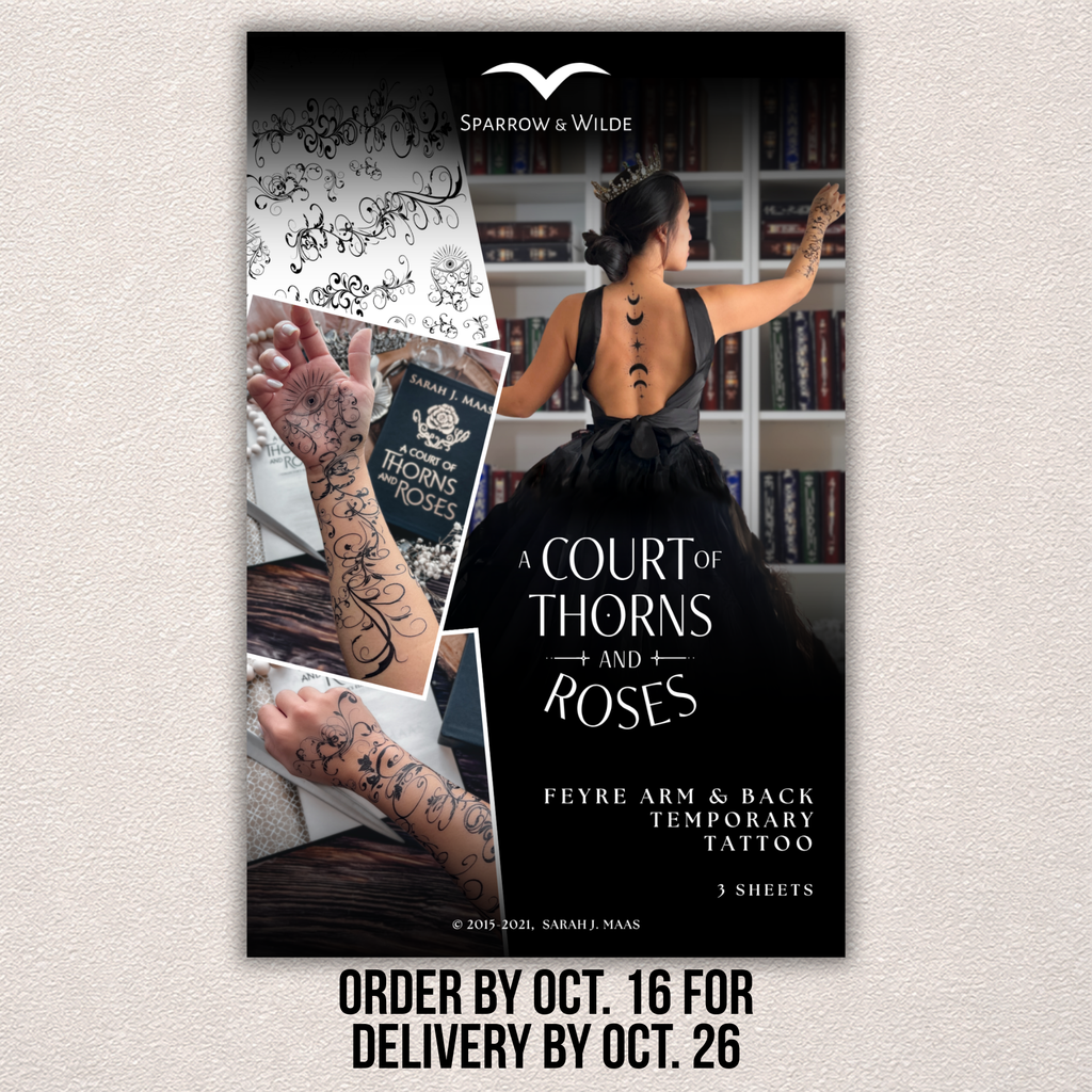 Temporary Tattoo Set | Feyre Arm + Back ACOTAR
