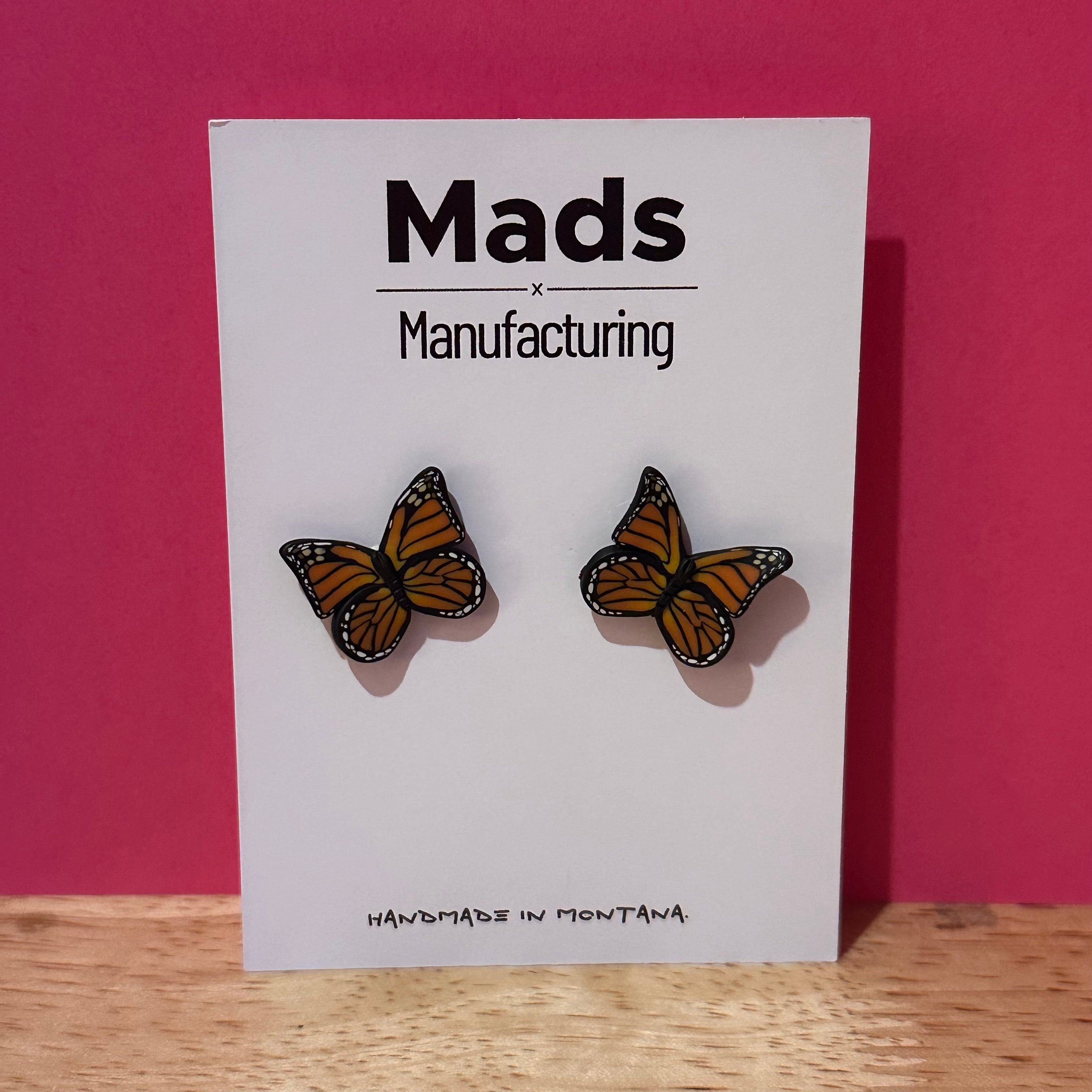 Monarch Butterfly Studs