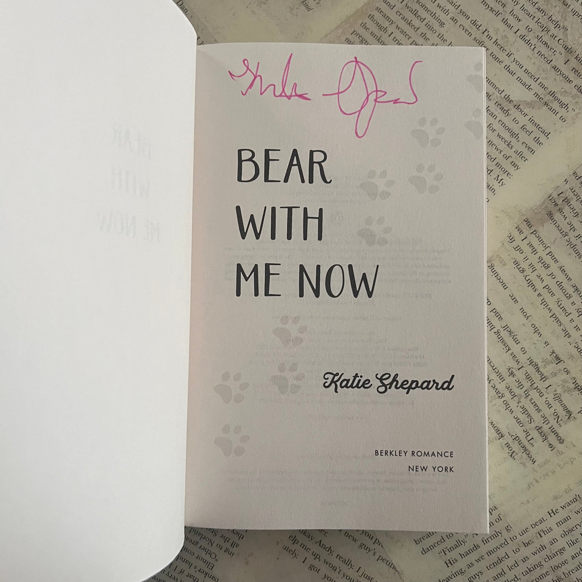 [Signed Copy] Bear With Me Now - Katie Shepard