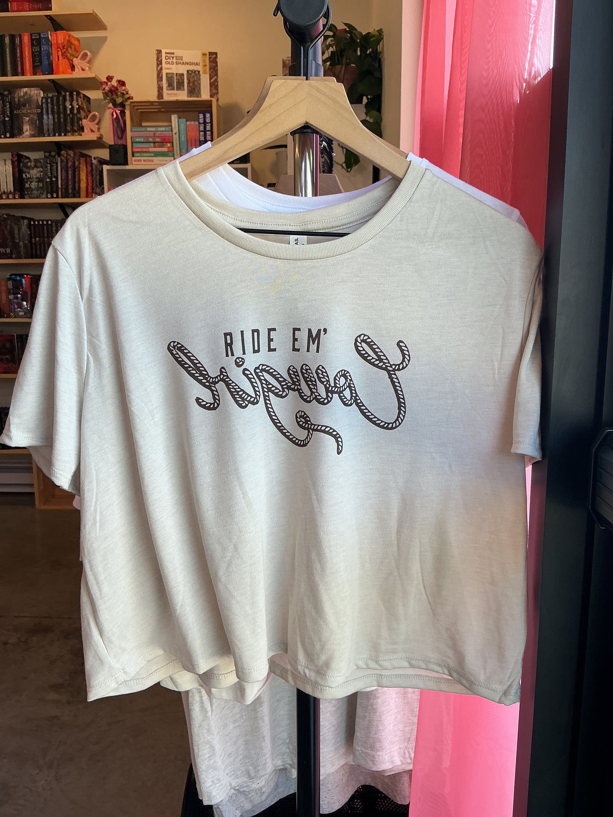 Ride Em’ [Reverse Cowgirl] | Heather Tan Crop Top