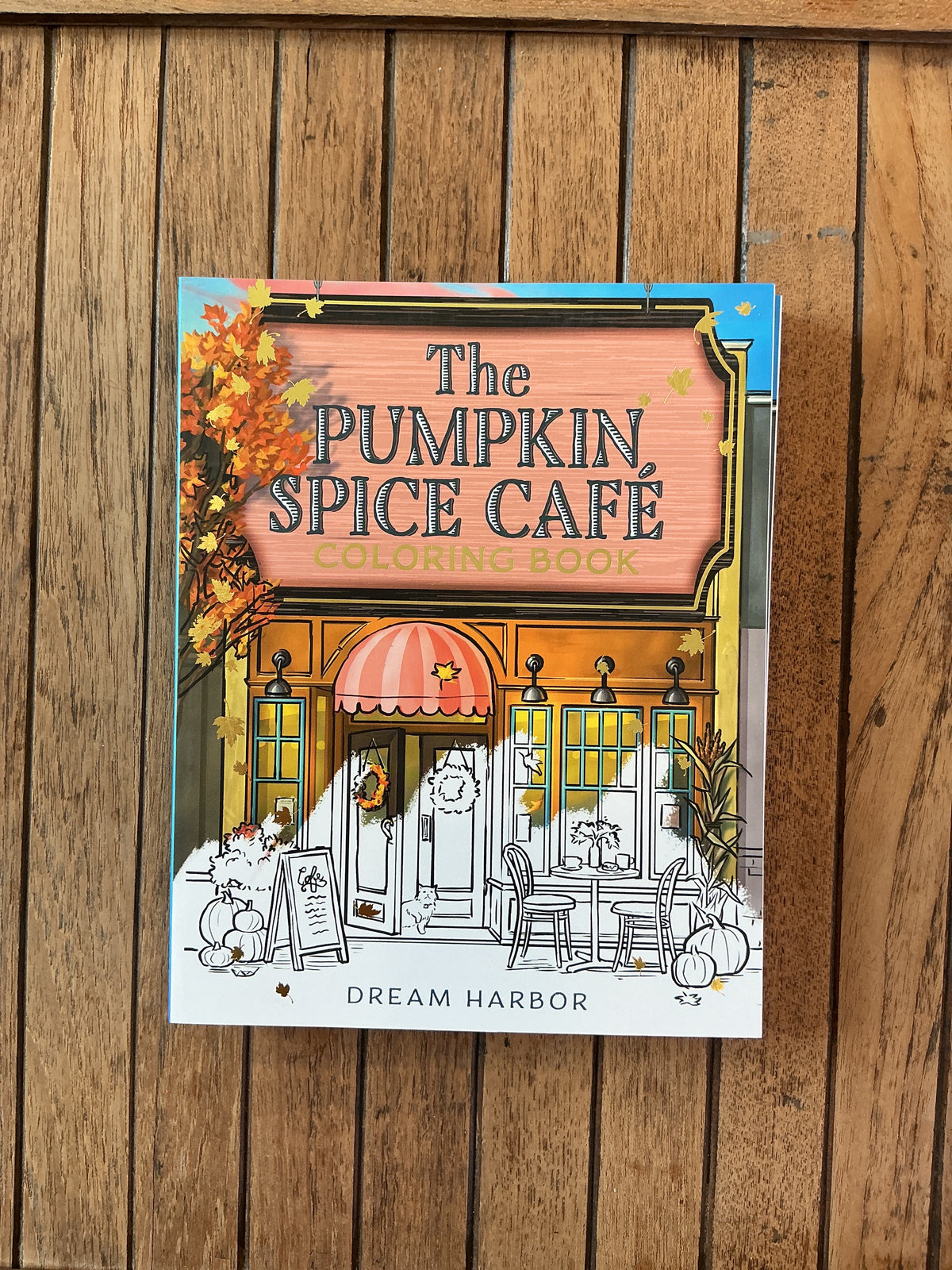 The Pumpkin Spice Cafe Coloring Book - (Dream Harbor #1)