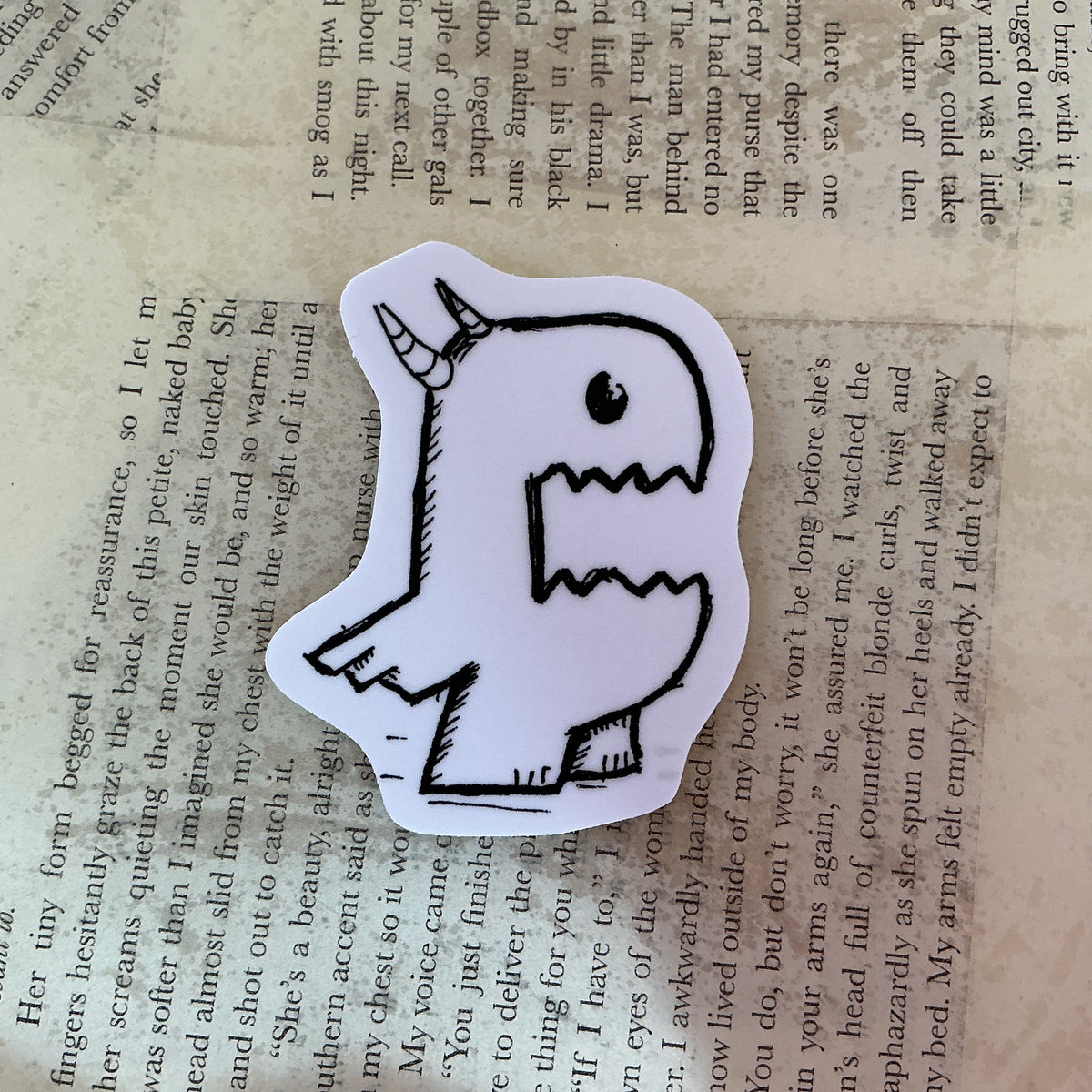 Monster Large Sticker - Kaitlyn Bell