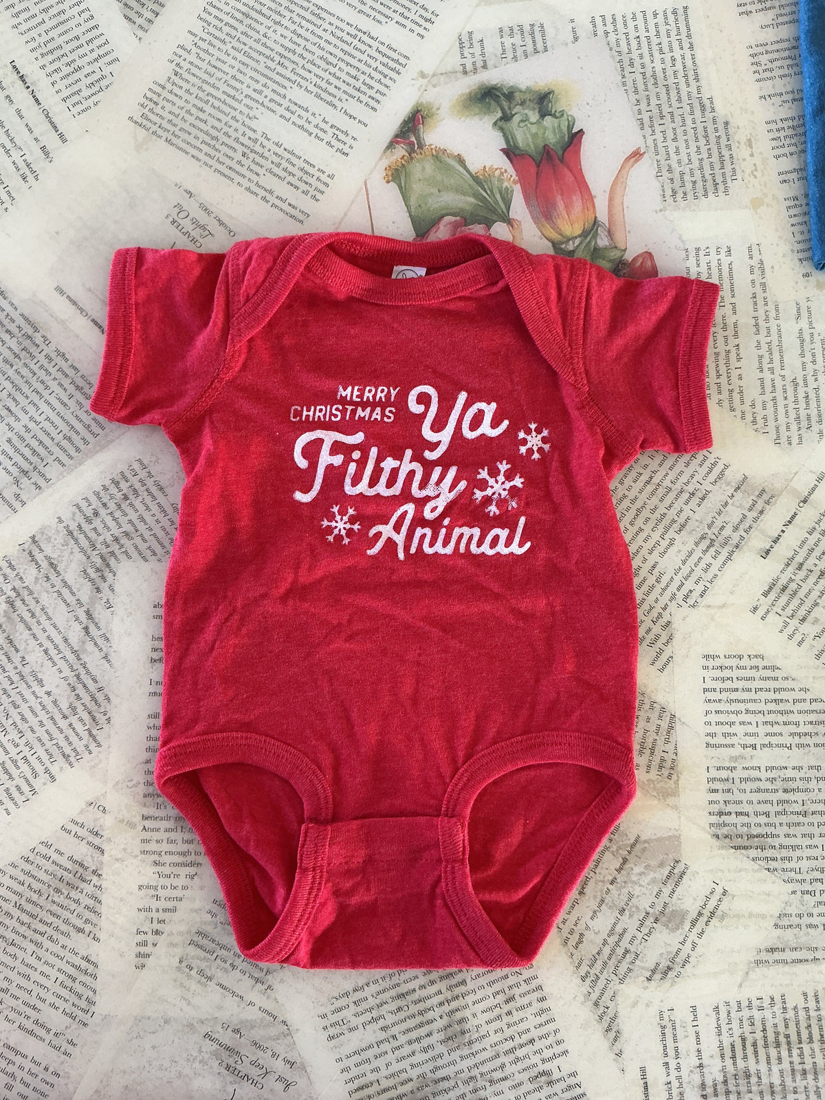 Merry Christmas, ya filthy animal | Baby Onesie