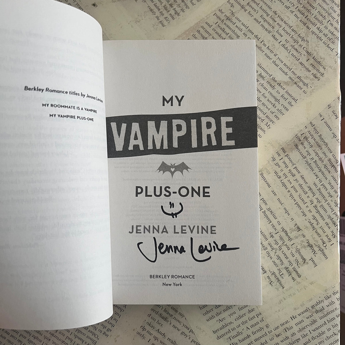 [Signed Copy] My Vampire Plus One - Jenna Levine