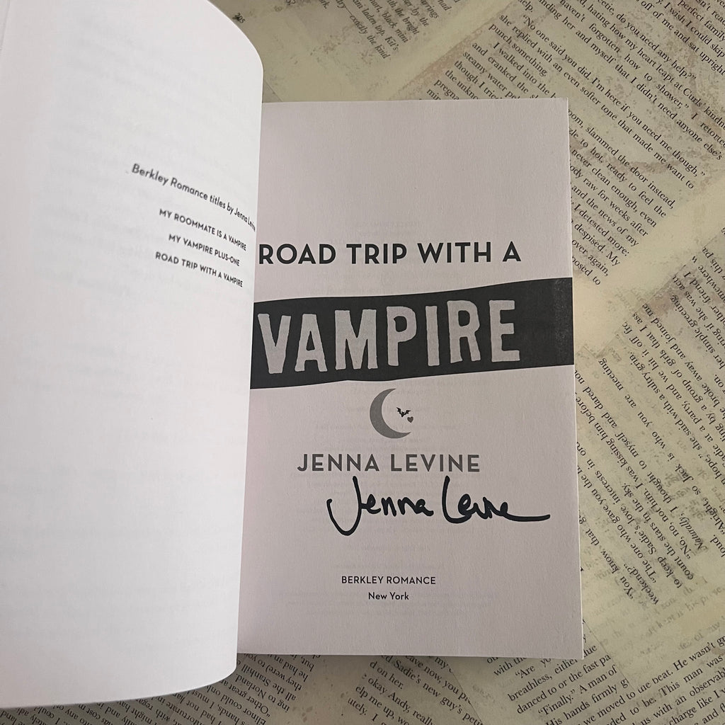 [Signed Copy] Road Trip with a Vampire - Jenna Levine