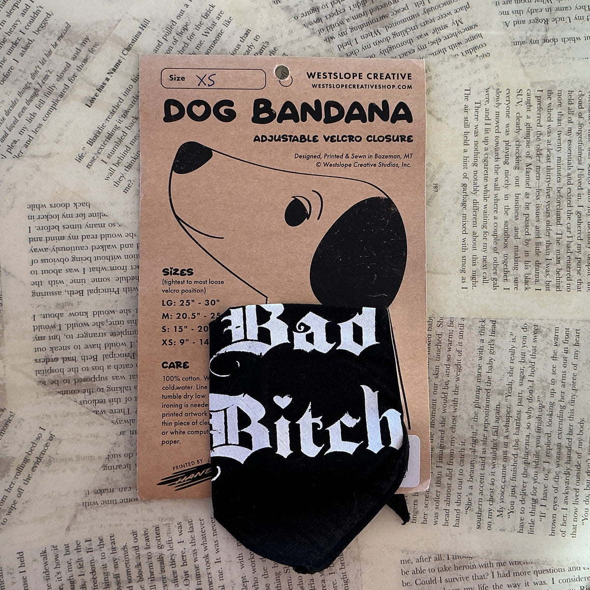 Dog Bandana "Bad Bitch" - Westslope Creative