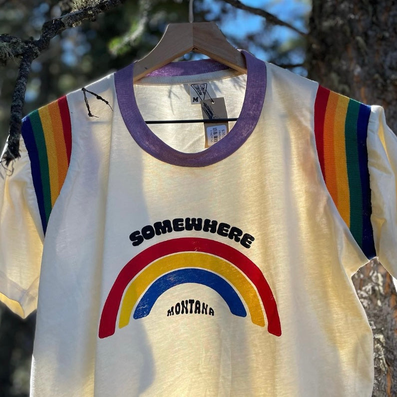 Somewhere Over the Rainbow Ringer Tee