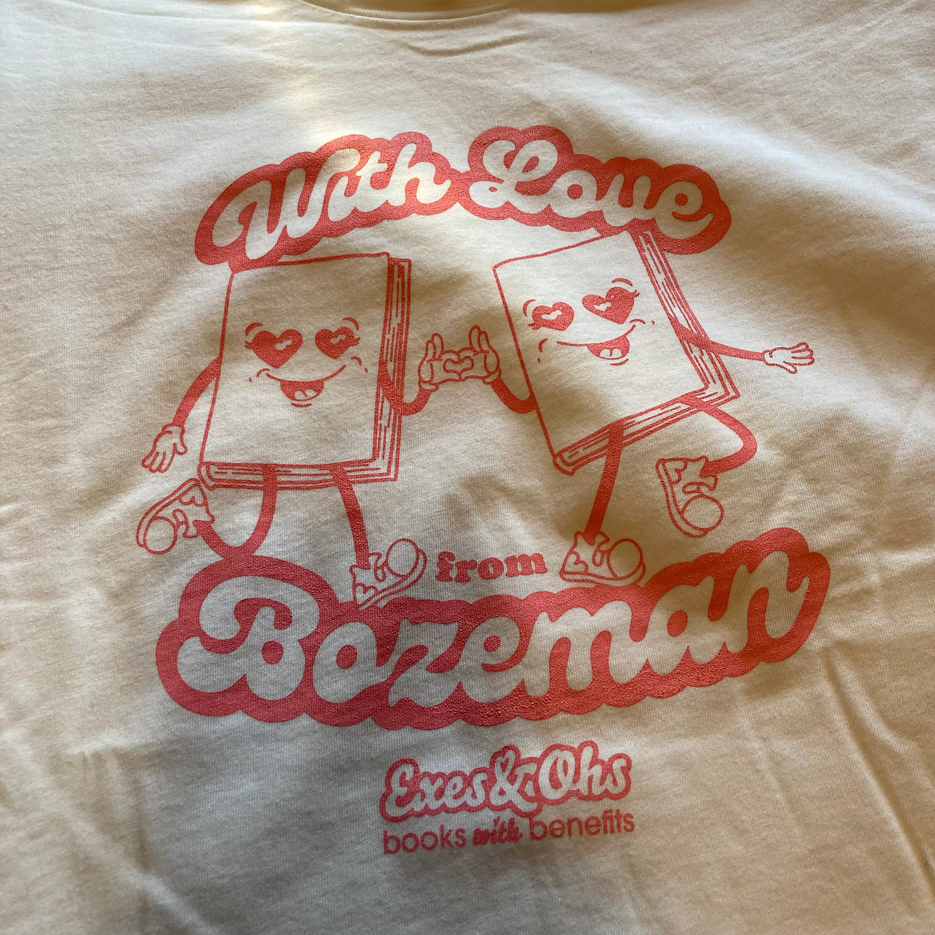 With Love From Bozeman | Vintage White Crop Tee
