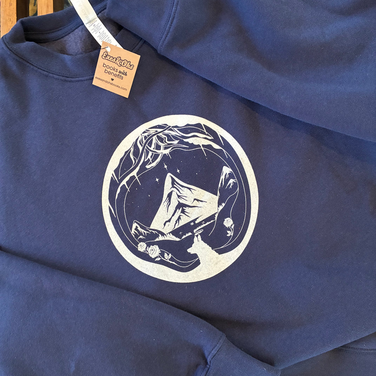 Navy ACOTAR Heavyweight Crewneck Sweatshirt - Unisex