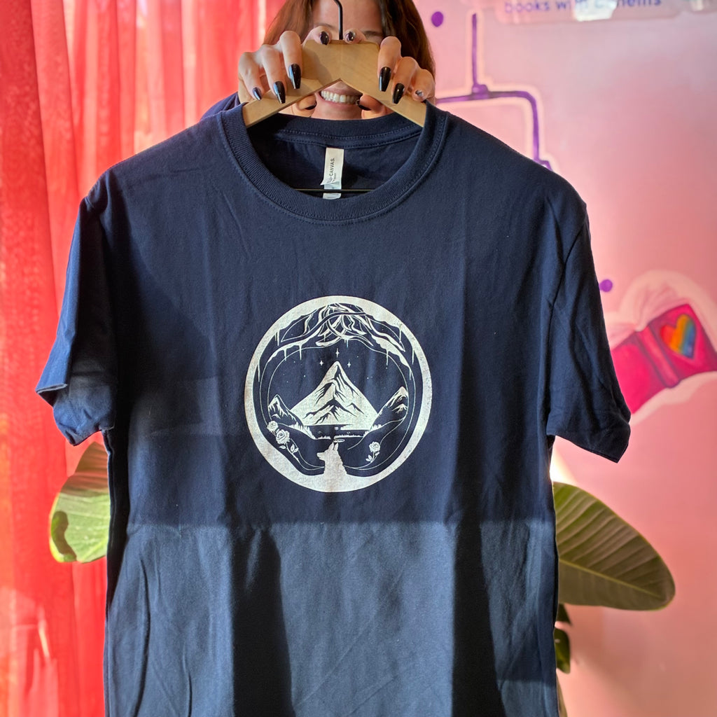 Navy ACOTAR Heavyweight Crewneck T-shirt - Unisex