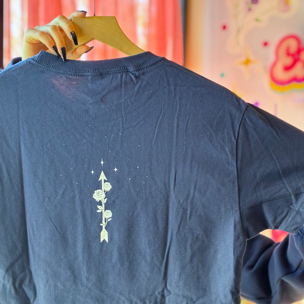 Navy ACOTAR Heavyweight Crewneck T-shirt - Unisex