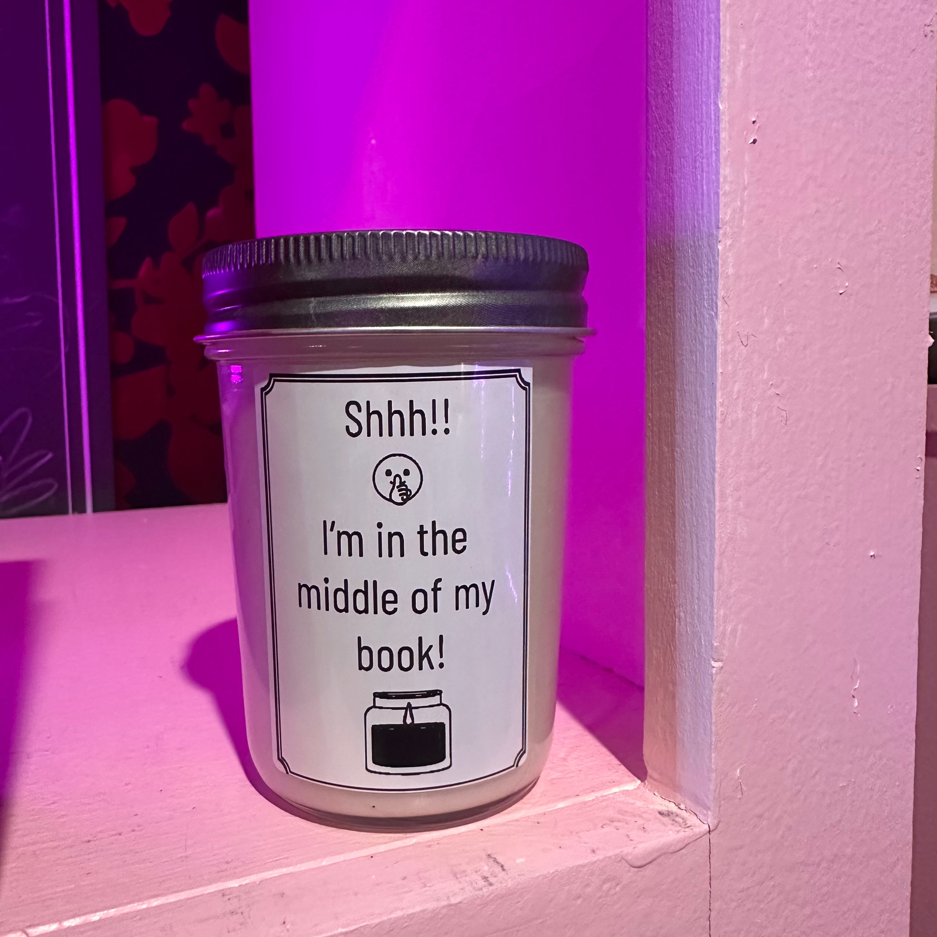 Mason Jar Flower Candle