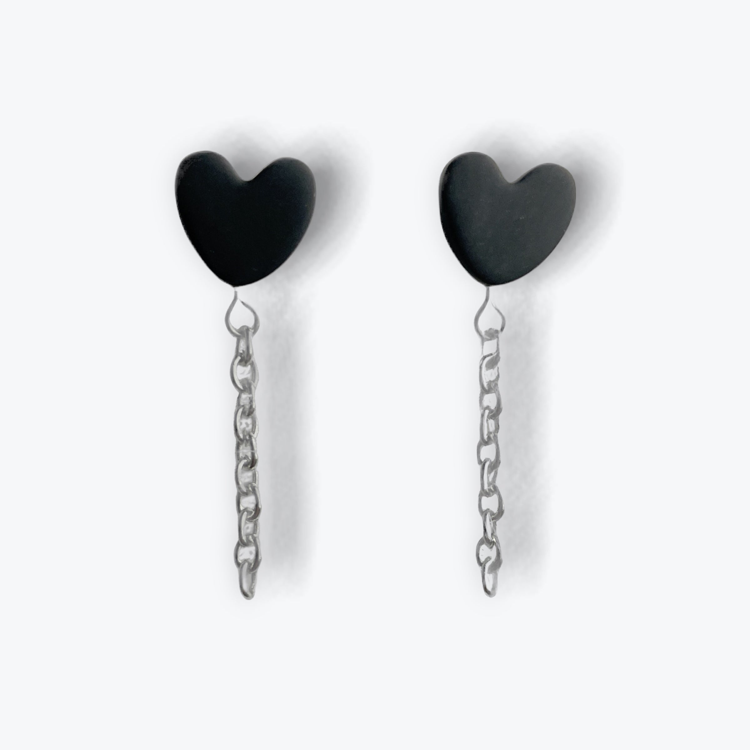 Heart Chain Studs