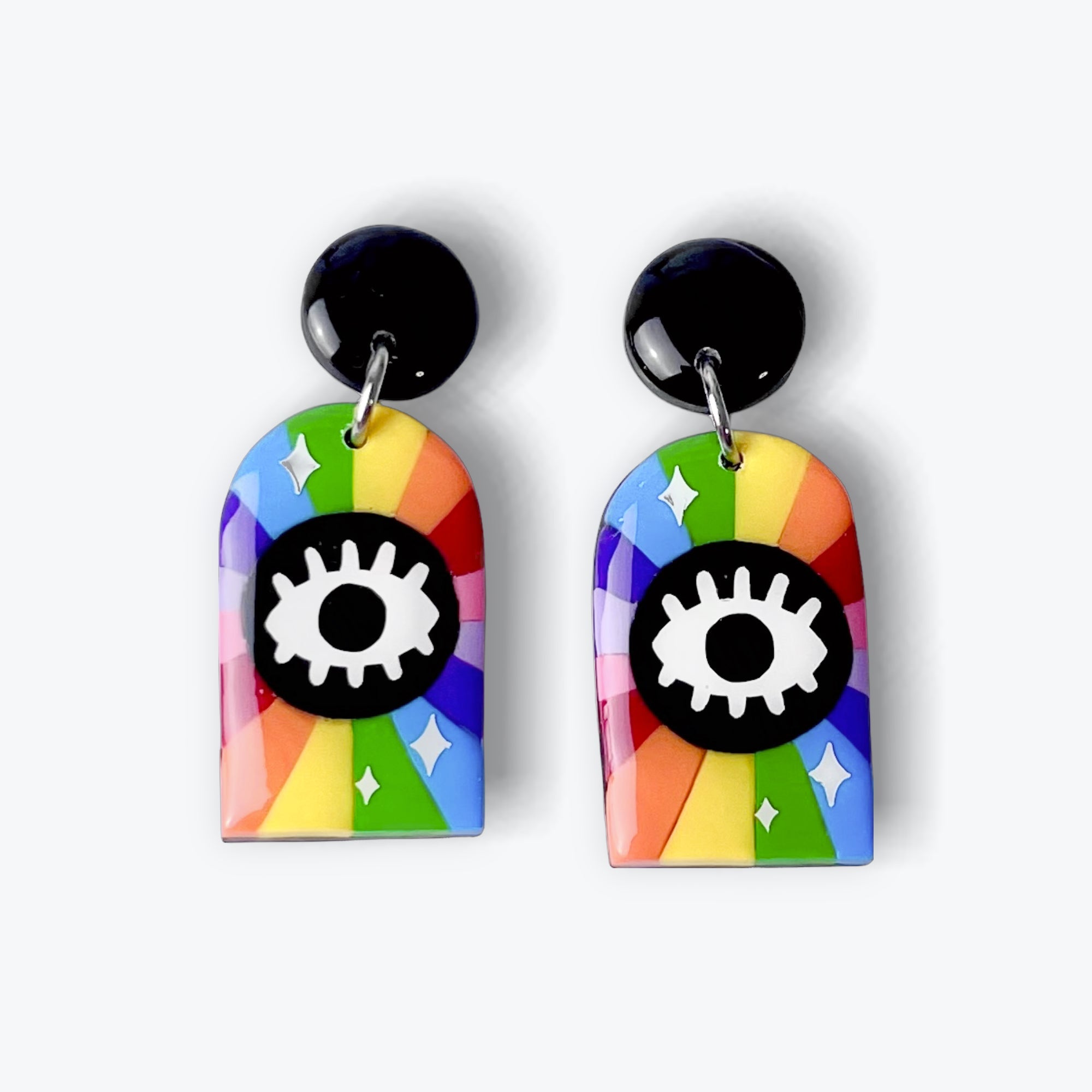 Rainbow Eye Dangles