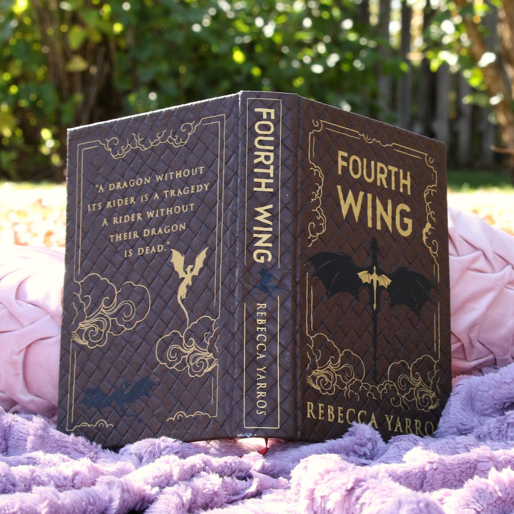 Fourth Wing by Rebecca Yarros | Custom Hand Rebound Book