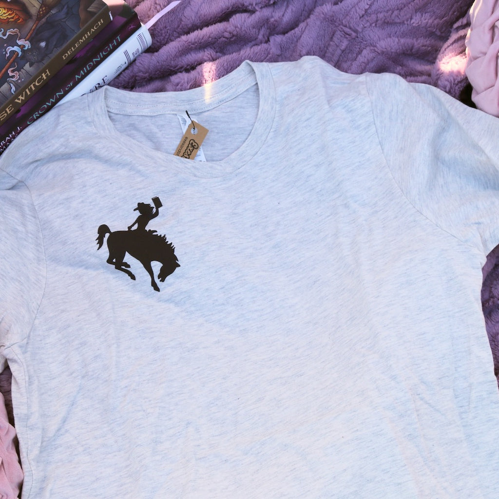 Ride 'Em [Reverse] Cowgirl | Unisex Natural Heather Tee