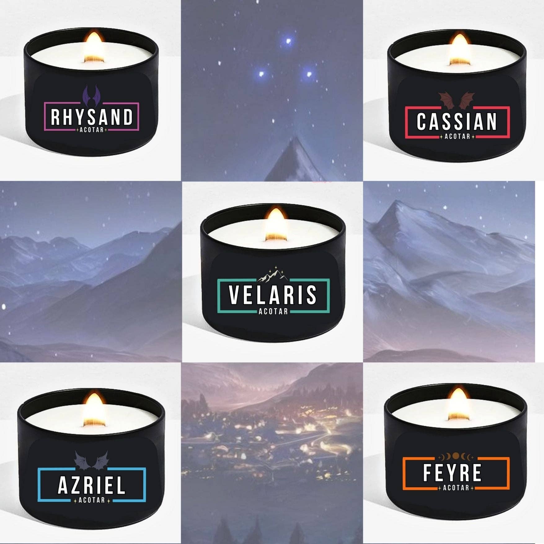Azriel Candle Officially Licensed - The Sarah J. Maas Collection