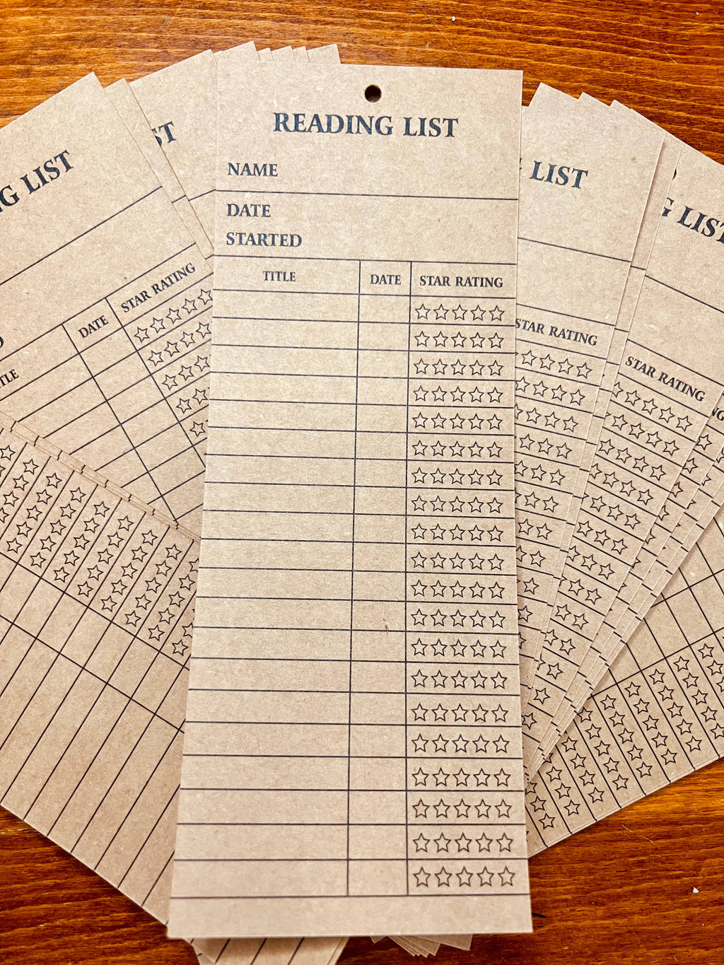 Reading Log Bookmark